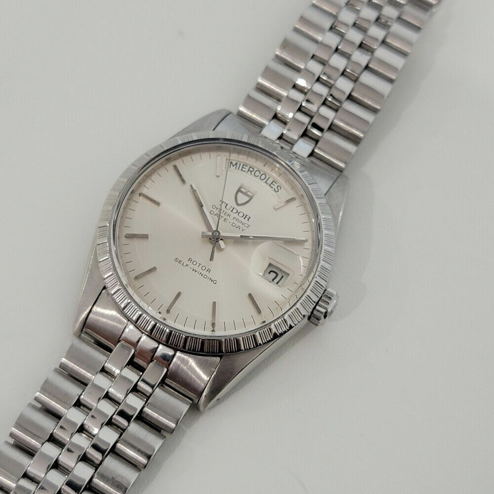 Mens Tudor Rolex Oyster Prince Ref 94510 Date Day 36mm Auto Swiss 1980s RA251S