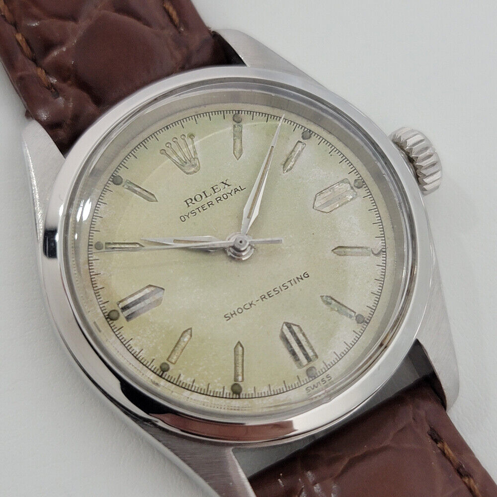 Midsize Rolex Oyster Royal Ref 6244 1950s 31mm Manual Wind Swiss Vintage RA7