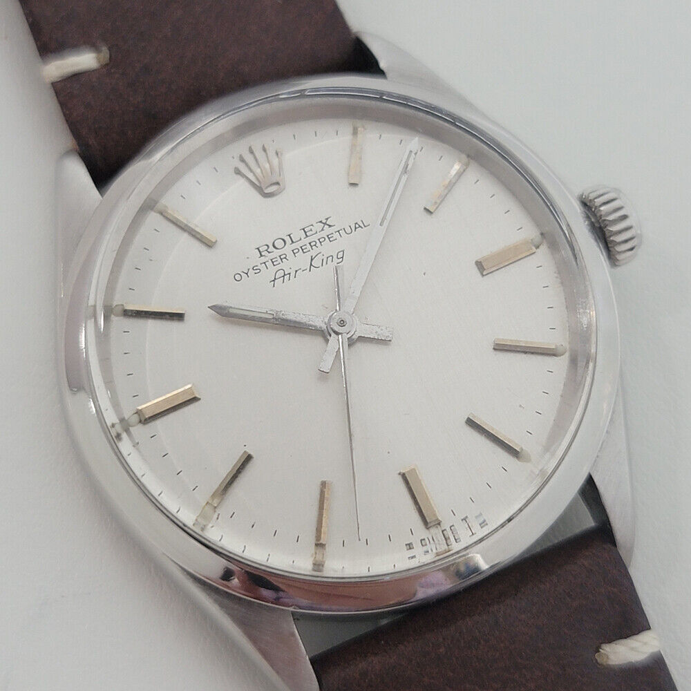 Mens Rolex Oyster Perpetual Ref 5500 Air King 34mm 1970s Automatic Swiss RA253B