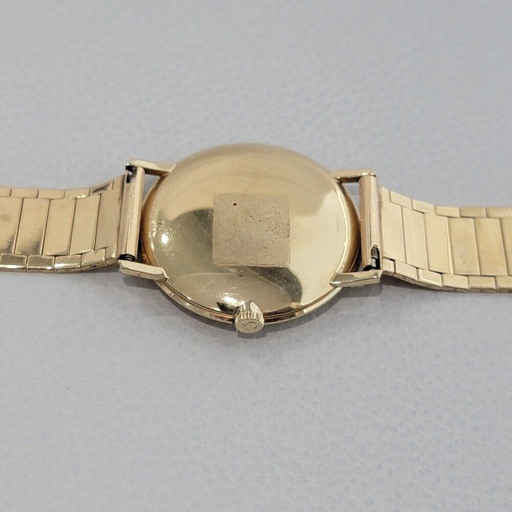 Mens Omega Ref 6597 34mm 14k Solid Gold 1960s Manual Wind All Original JM19