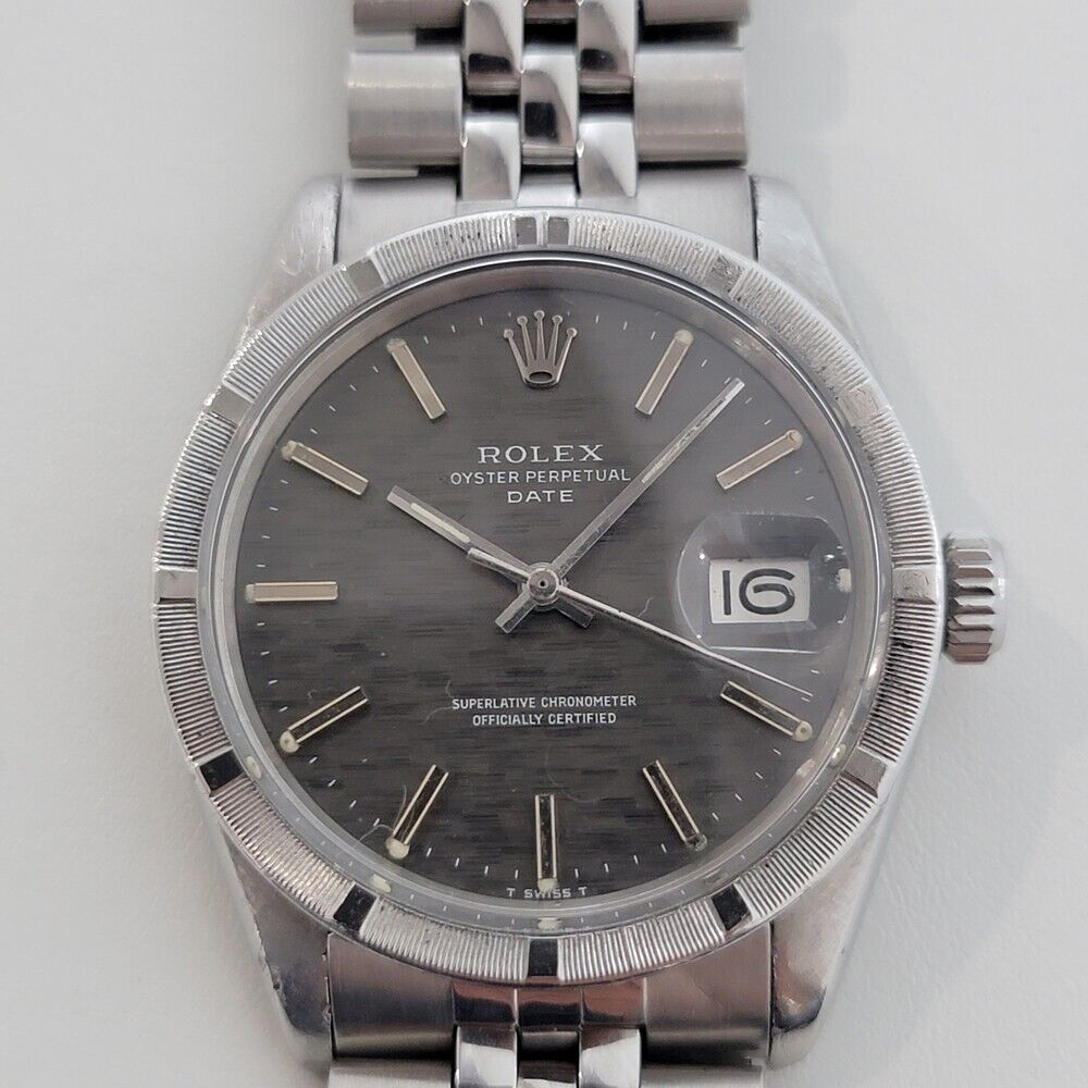 Mens Rolex Oyster Perpetual Date Ref 1501 35mm Vintage Automatic 1970s RJC181S