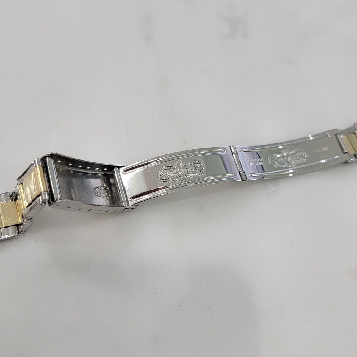 Rolex Jubilee Bracelet Riveted 14k Gold SS 19mm 17cm Length All Original BR135