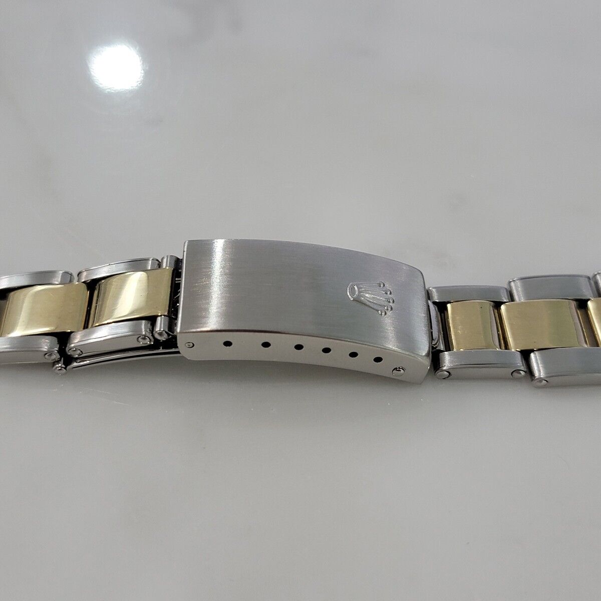 Rolex Jubilee Bracelet Riveted 14k Gold SS 19mm 17cm Length All Original BR135