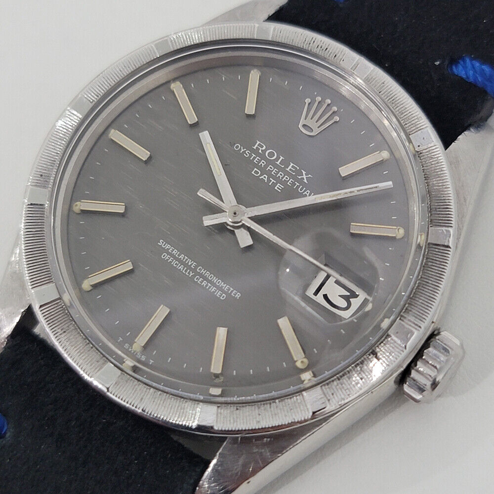 Mens Rolex Oyster Perpetual Date Ref 1501 35mm 1970s Automatic Vintage RJC181