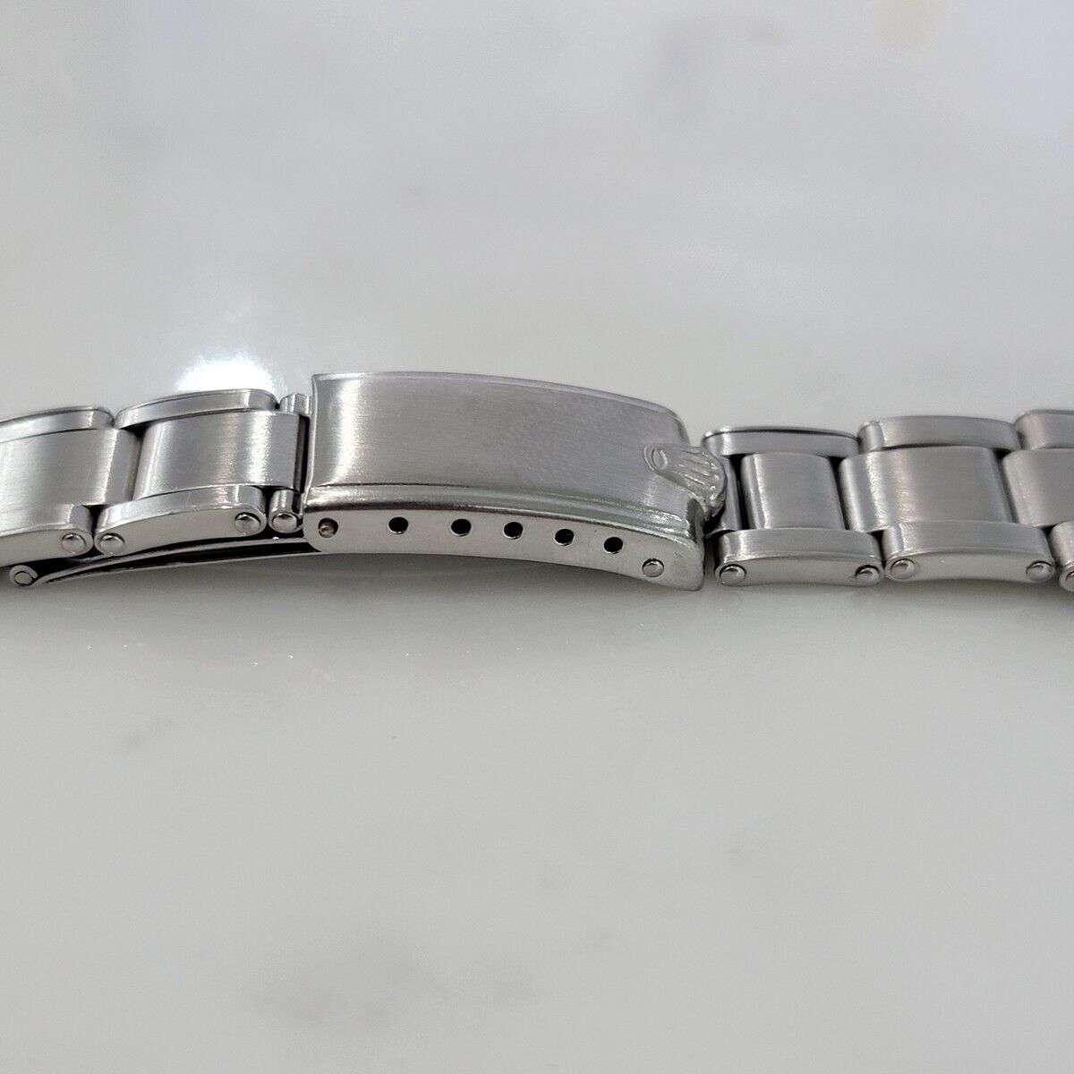 Rolex Oyster Bracelet Riveted Stainless Steel 19mm 17cm Length Original BR127