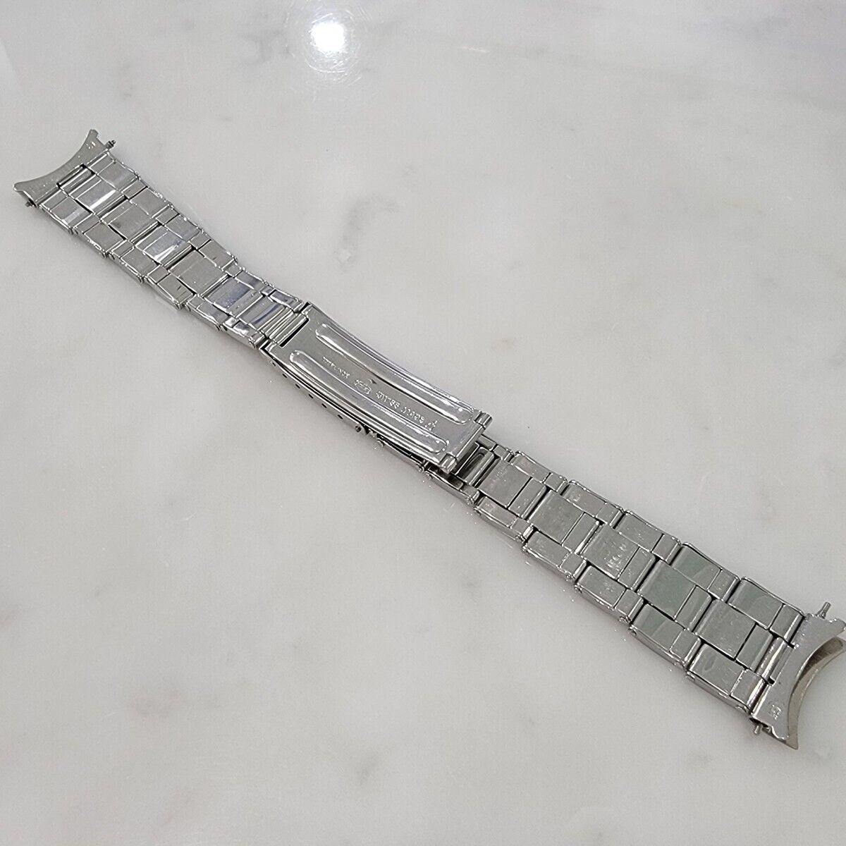 Rolex Oyster Bracelet Riveted Stainless Steel 19mm 17cm Length Original BR127