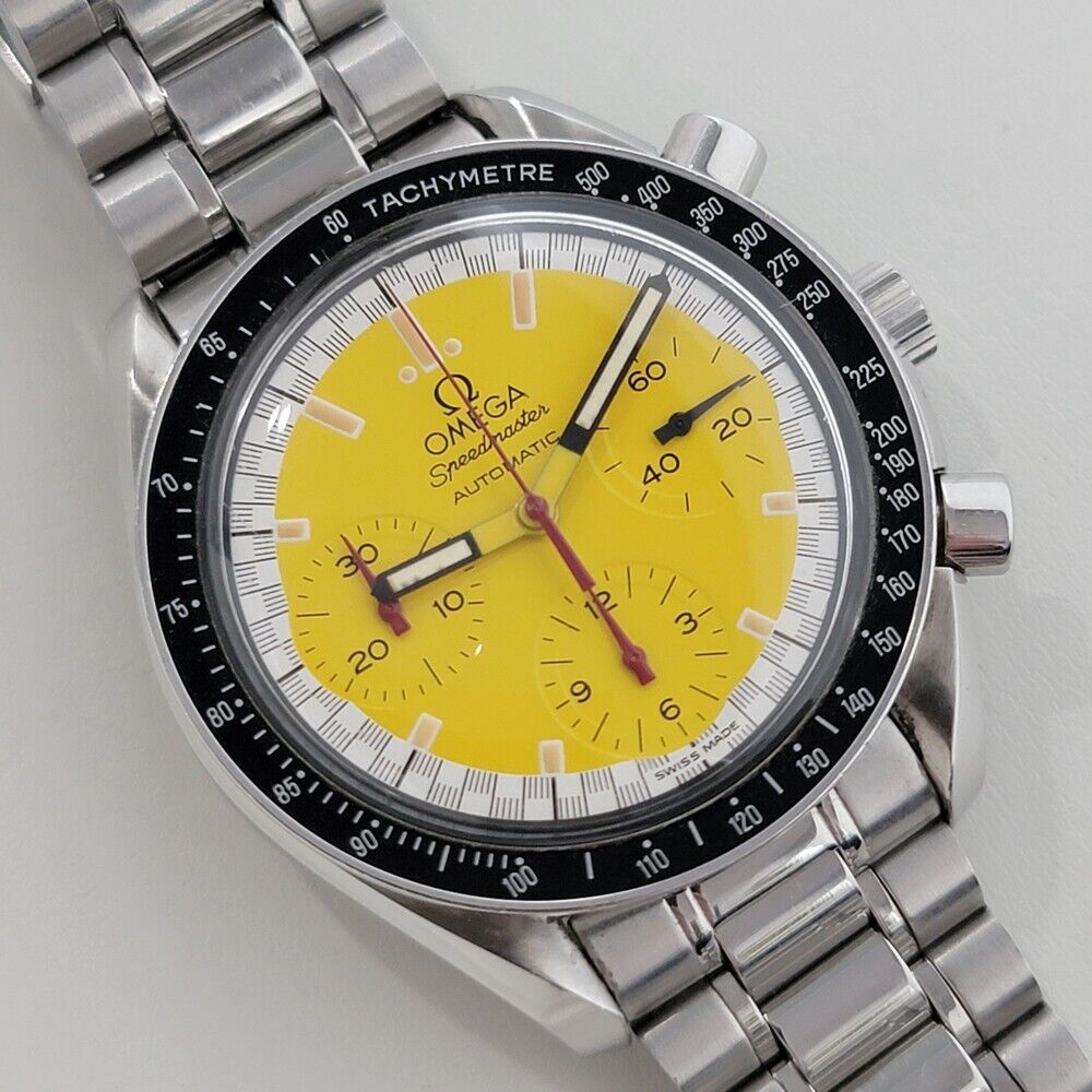 Mens Omega Speedmaster 351012 39mm Schumacher Automatic 1990s All Original RA383