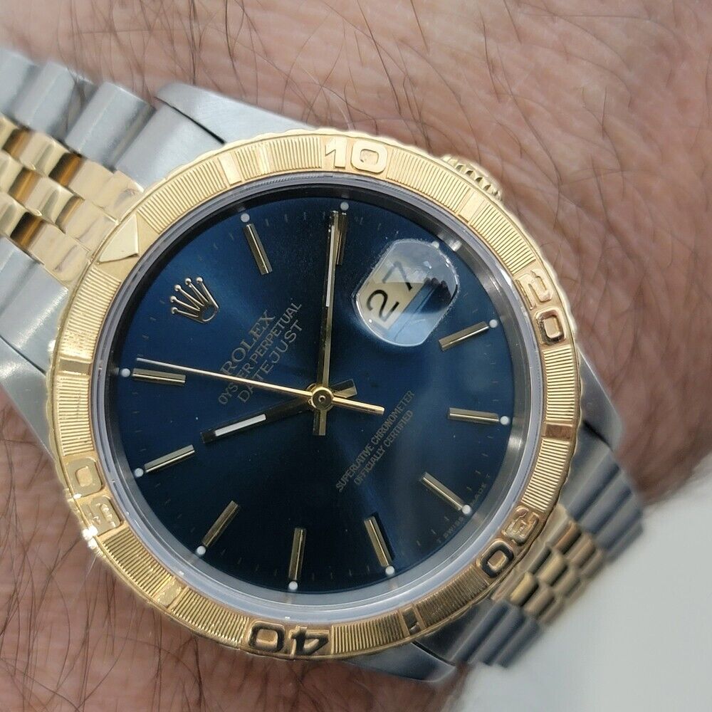 Rolex Men's Datejust 16263 Turn O Graph 1990s 18k Gold SS Automatic RJC134S