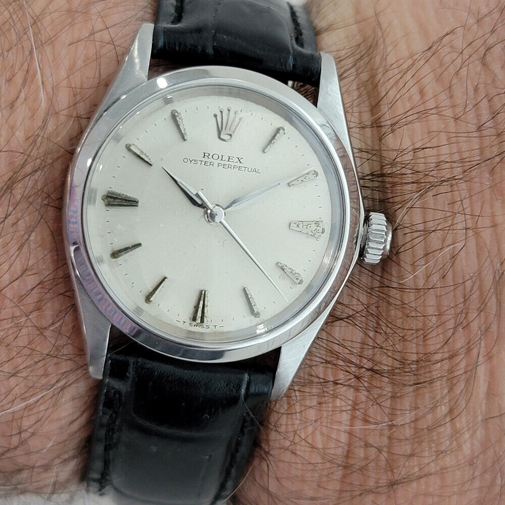 Midsize Rolex Oyster Perpetual 6548 30mm 1960s Automatic Vintage Swiss RA127B