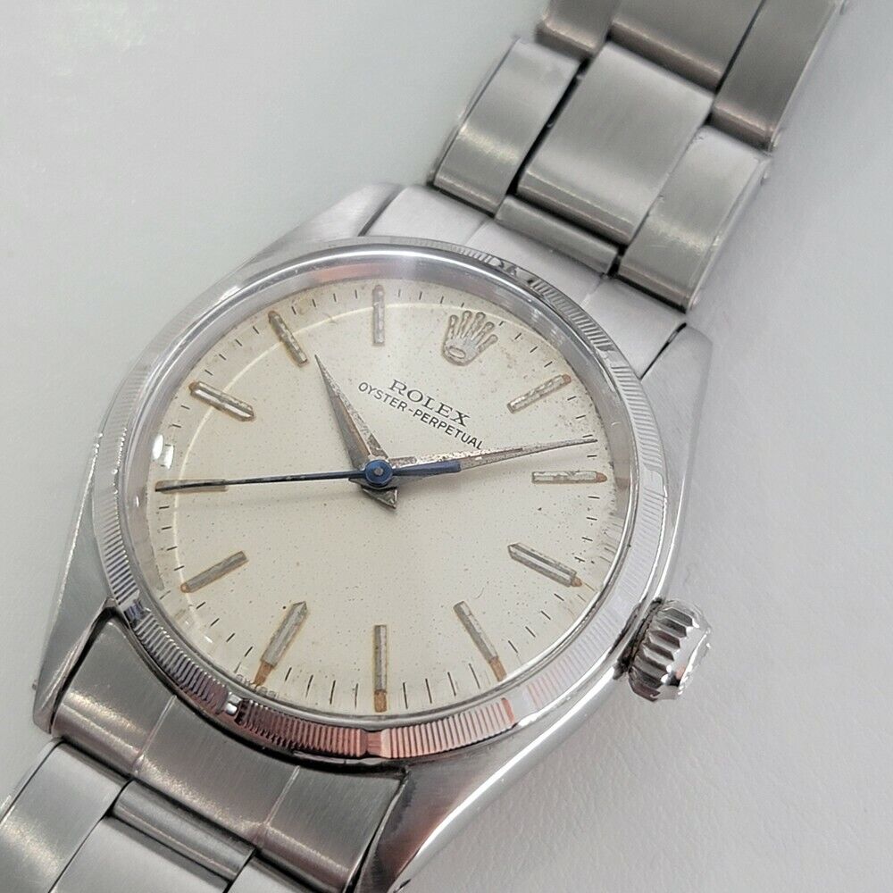 Midsize Rolex Oyster Perpetual 1950s Ref 6549 30mm Automatic Swiss Vintage RA144
