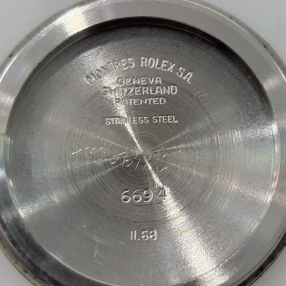 Mens Rolex Oysterdate Precision Ref 6694 34mm 1960s Swiss Manual Wind RJC187