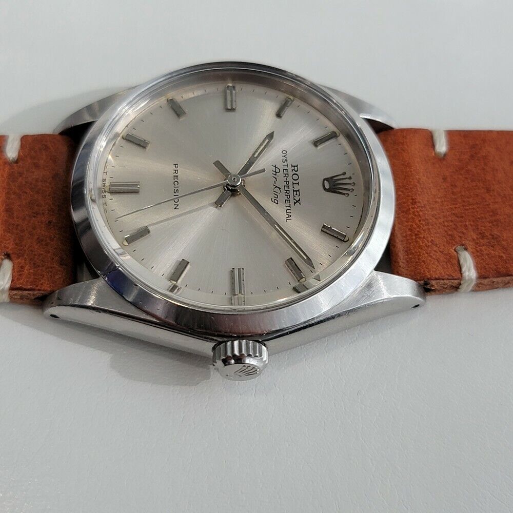 Mens Rolex Oyster Precision Ref 5500 1960s Air King 34mm Swiss Automatic RJC191T