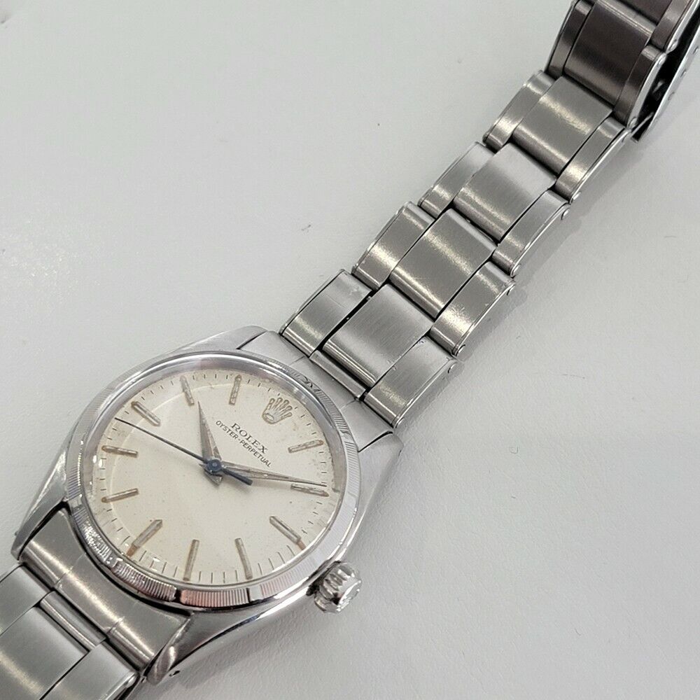 Midsize Rolex Oyster Perpetual 1950s Ref 6549 30mm Automatic Swiss Vintage RA144